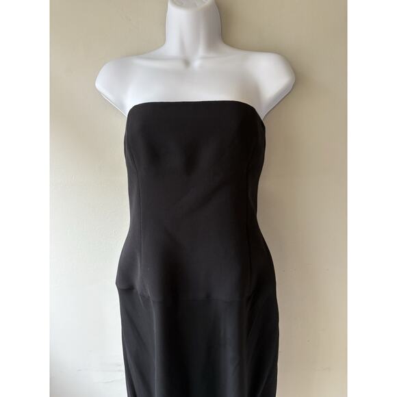 Versace strapless black tube dress size 8 silk/polyester NWT - Picture 10 of 15